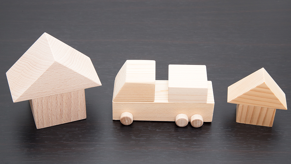 特定の財産をイメージする模型